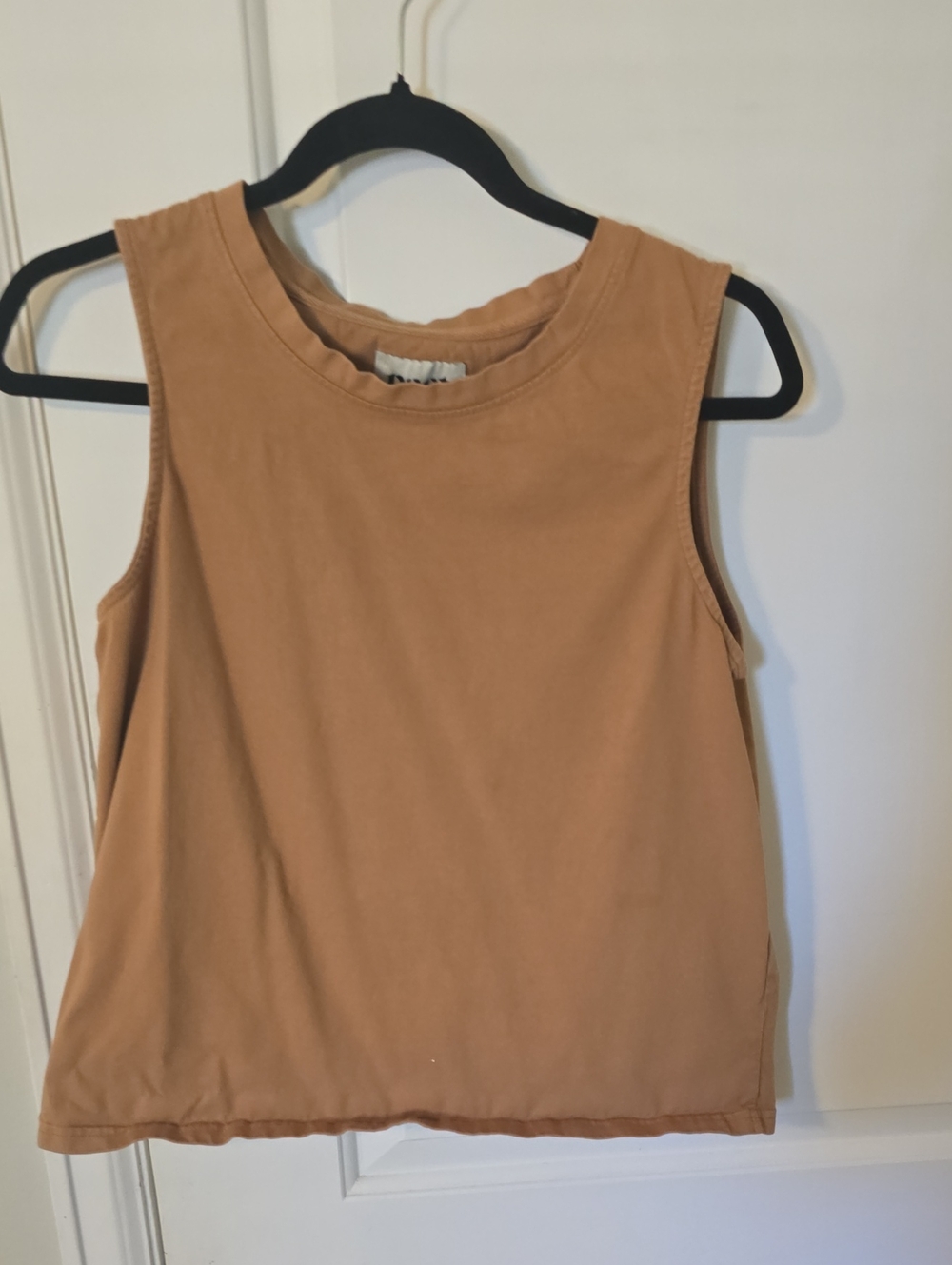 Pact Sleeveless Tank Top in Camel
